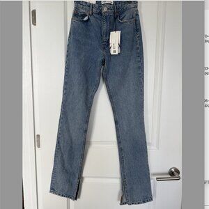 Zara 90's Full lenght - split hem Jean New with tags